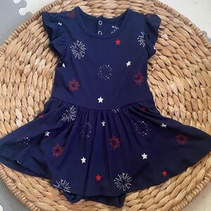 Kyte Baby - Twirl Bodysuit in Fireworks - Size 12-18 Months - RETIRED- July 4th!